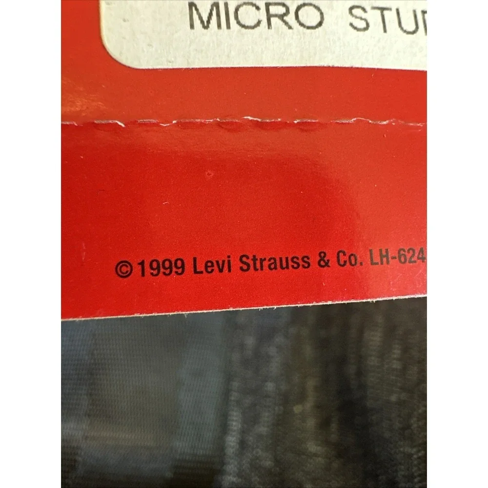 Vintage RARE Y2K 1999 Levi's Denim Jean Backpack‎ RED TAB Bag Buckle NEW NOS